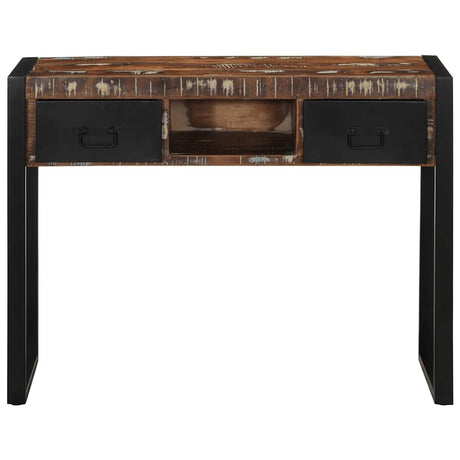 Vidaxl wandtafel 100x35x75 cm massief gerecycled hout meerkleurig