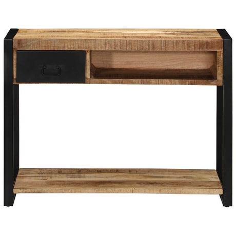 Vidaxl wandtafel 100x35x75 cm massief ruw mangohout