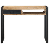 Vidaxl bureau 100x50x75 cm massief ruw mangohout
