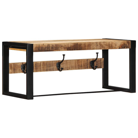 Vidaxx Garderobenständer 80x35x35 cm aus massivem, rauem Mangoholz