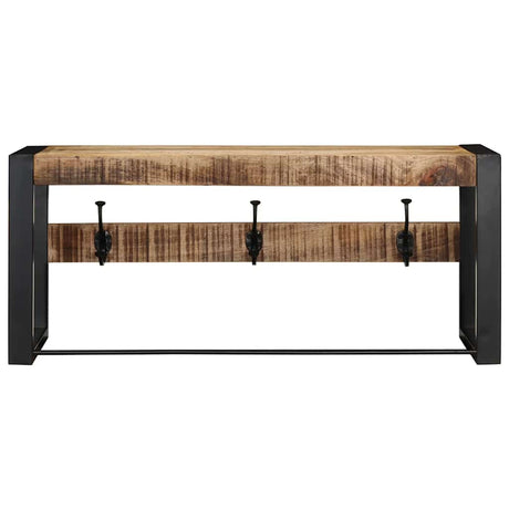 Vidaxx Garderobenständer 80x35x35 cm aus massivem, rauem Mangoholz