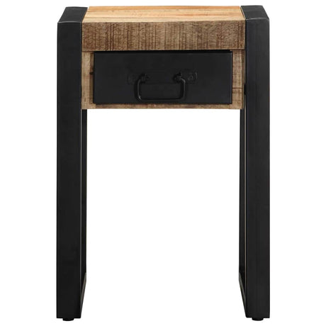 Vidaxl bijzettafel 35x35x50 cm massief ruw mangohout