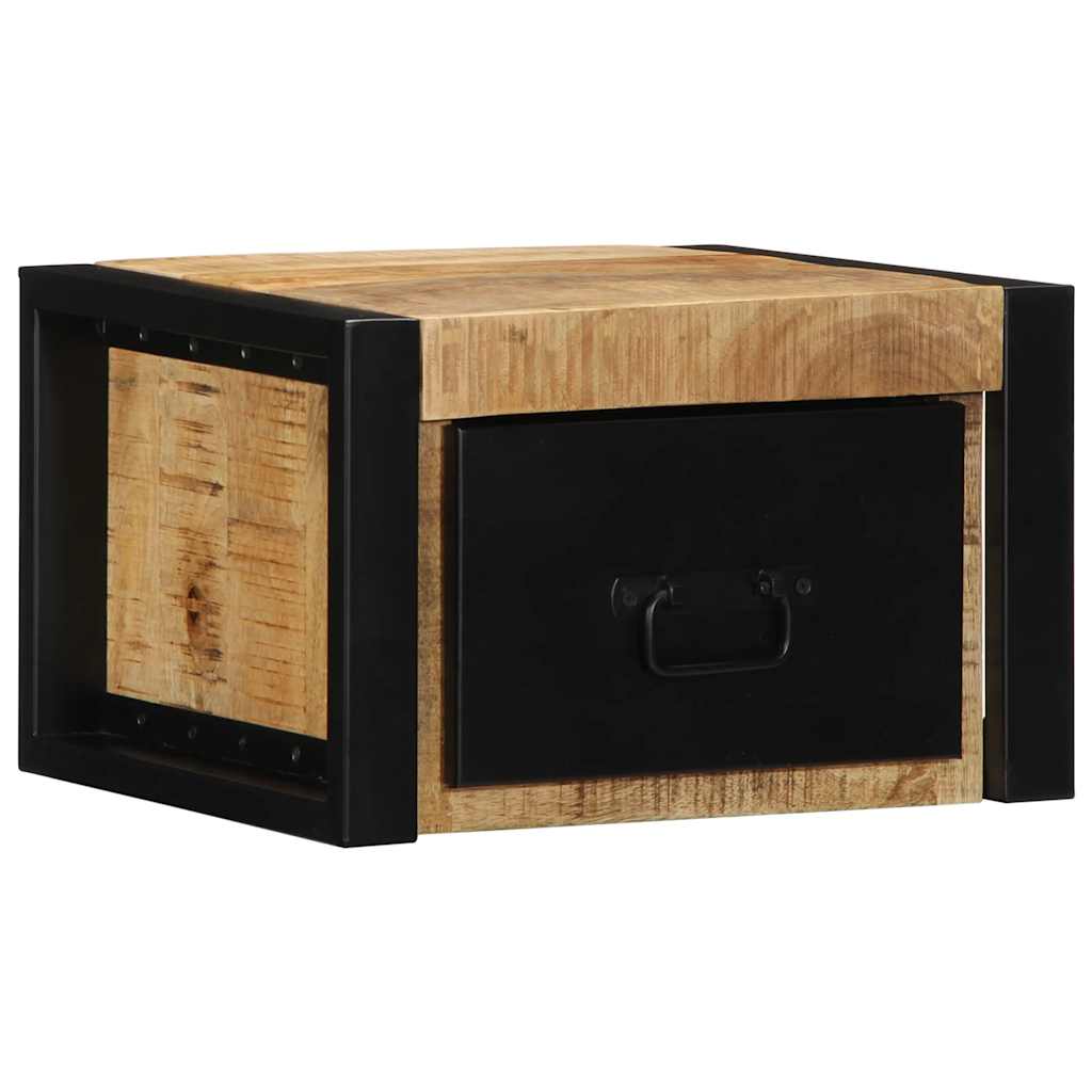 Vidaxl nachtkastjes 2 st 40x35x25 cm massief ruw mangohout