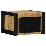 Vidaxl nachtkastjes 2 st 40x35x25 cm massief ruw mangohout