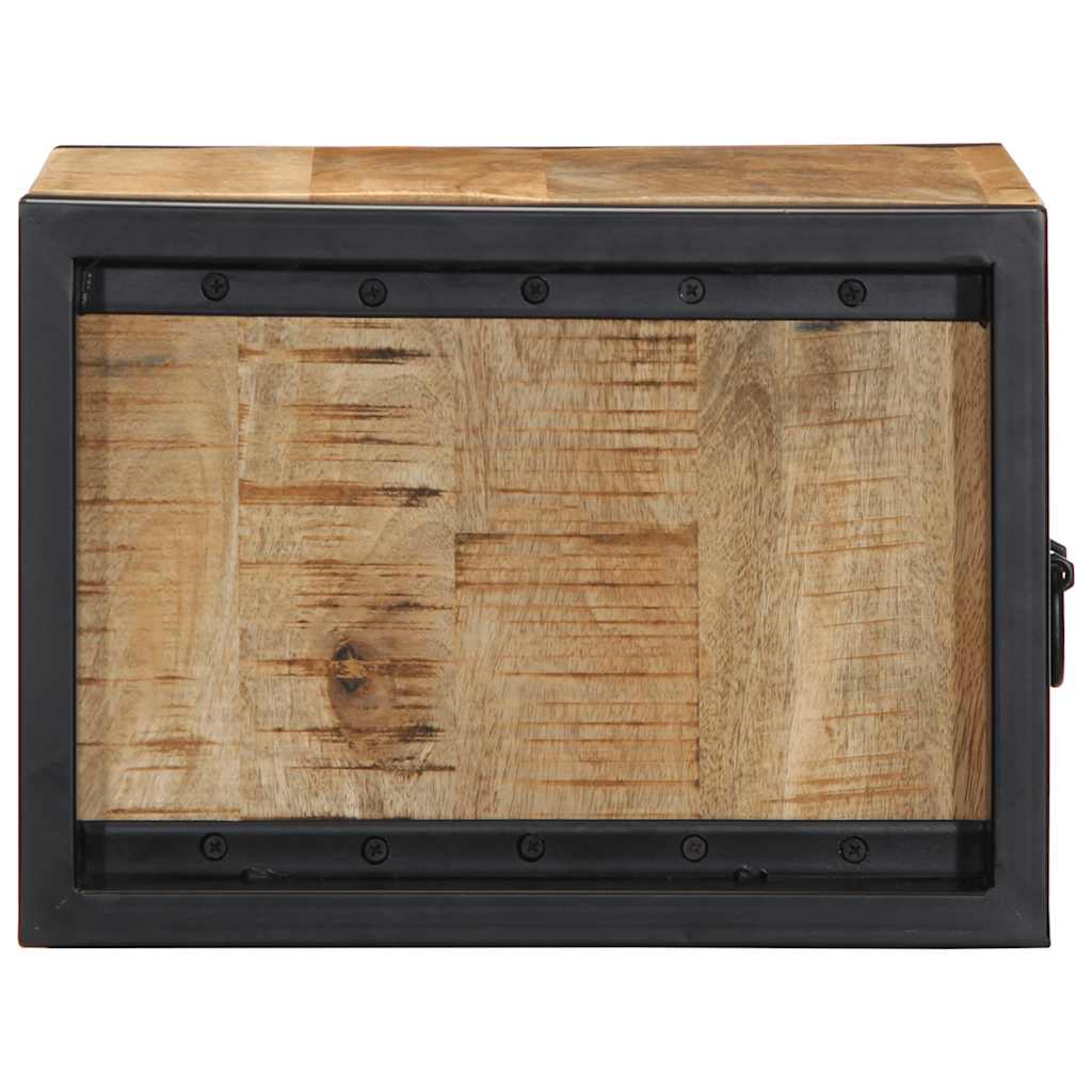 Vidaxl nachtkastjes 2 st 40x35x25 cm massief ruw mangohout