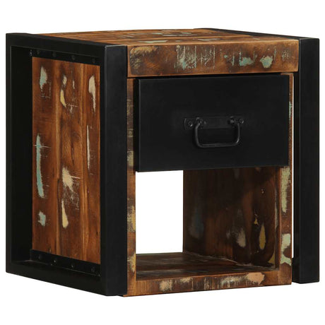 Vidaxl nachtkastjes 2st 40x35x40cm massief gerecycled hout meerkleurig