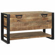 Vidaxl opbergbox met opslag bruin 80 x 35 x 45 cm massief mangohout