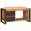 Vidaxl opslagbank bruin 80 x 35 x 40 cm massief mangohout