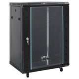 Vidaxxl Netzwerkschrank 15u 19 IP20 53x40x80 cm schwarz