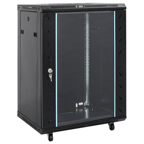 Vidaxxl Netzwerkschrank 15u 19 IP20 53x40x80 cm schwarz