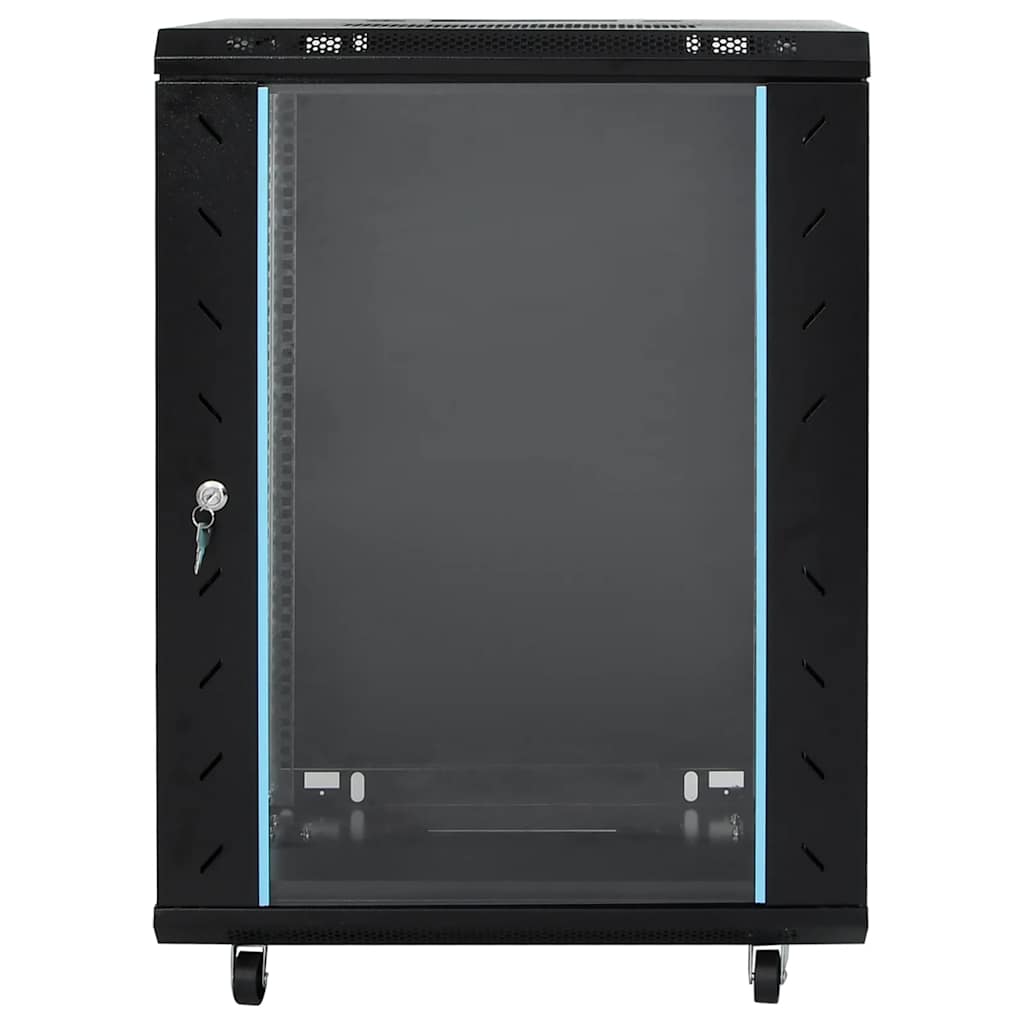 Vidaxxl Netzwerkschrank 15u 19 IP20 53x40x80 cm schwarz
