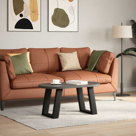Vidaxl salontafelpoten 2 st u-vormig 38x(42-43) cm staal zwart