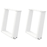 Vidaxl salontafelpoten 2 st u-vormig 50x(42-43) cm staal wit