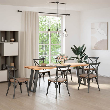 Vidaxl console tafelpoten 2st u-vormig 28x(72-73)cm staal antraciet