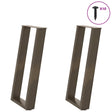Vidaxl console tafelpoten 2st u-vormig 28x(72-73)cm staal naturel