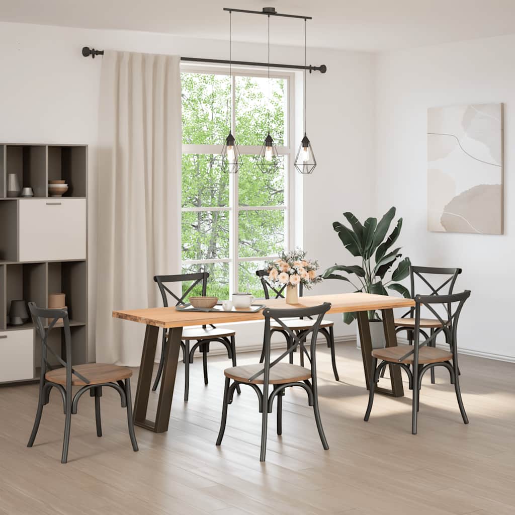 Vidaxl console tafelpoten 2st u-vormig 28x(72-73)cm staal naturel