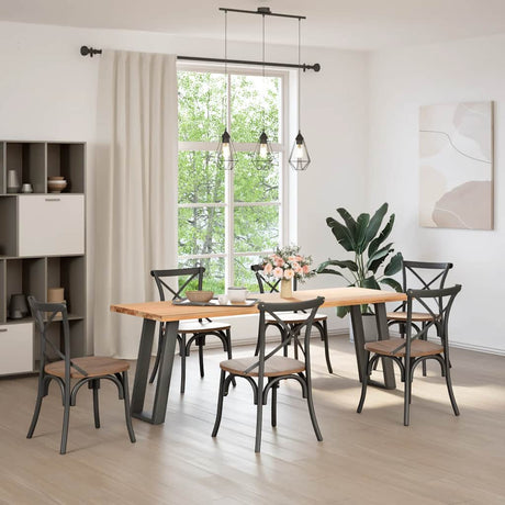 Vidaxl console tafelpoten 2st u-vormig 38x(72-73)cm staal antraciet
