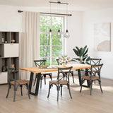 Vidaxl eettafelpoten 2 st u-vormig 50x(72-73) cm staal zwart