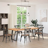 Vidaxl eettafelpoten 2 st u-vormig 70x(72-73) cm staal antraciet