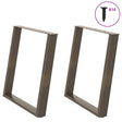 Vidaxl eettafelpoten 2 st u-vormig 70x(72-73) cm staal naturel