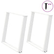 Vidaxl eettafelpoten 2 st u-vormig 100x(72-73) cm staal wit