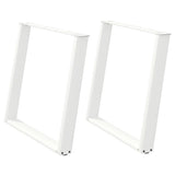 Vidaxl eettafelpoten 2 st u-vormig 100x(72-73) cm staal wit