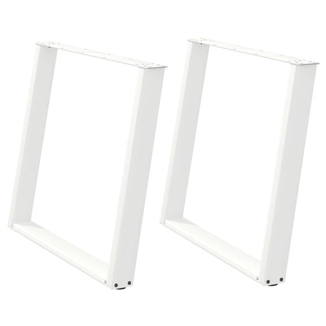 Vidaxl eettafelpoten 2 st u-vormig 100x(72-73) cm staal wit