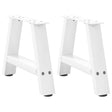 Vidaxl salontafelpoten 2 st a-vormig 30x(30-31) cm staal wit