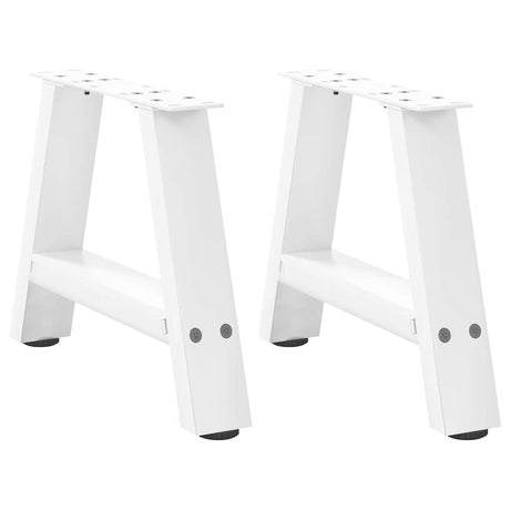 Vidaxl salontafelpoten 2 st a-vormig 30x(30-31) cm staal wit