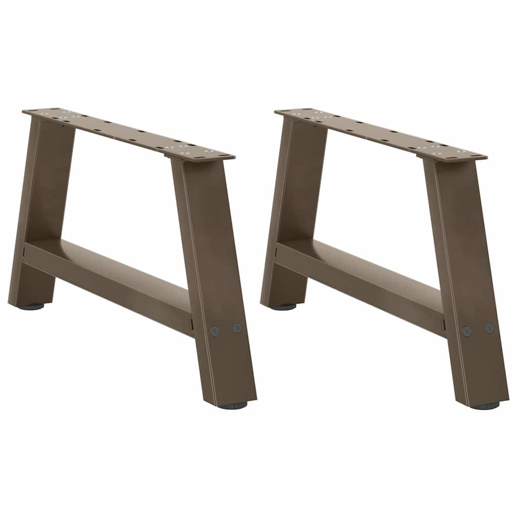 Vidaxl salontafelpoten 2 st a-vormig 60x(30-31) cm staal