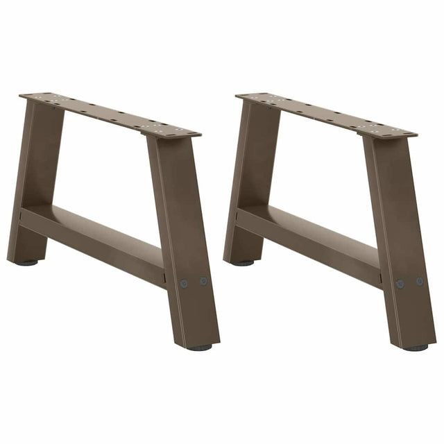 Vidaxl salontafelpoten 2 st a-vormig 60x(30-31) cm staal