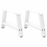 Vidaxl salontafelpoten 2 st a-vormig 70x(30-31) cm staal wit