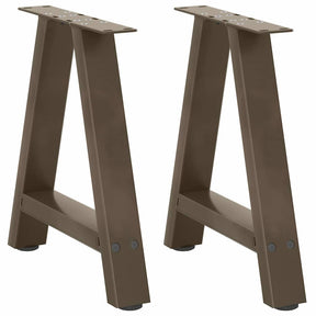 Vidaxl salontafelpoten 2 st a-vormig 38x(42-43) cm staal