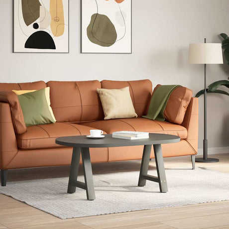 Vidaxl salontafelpoten 2 st a-vormig 50x(42-43) cm staal antraciet