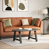 Vidaxl salontafelpoten 2 st a-vormig 60x(42-43) cm staal zwart