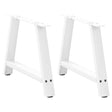 Vidaxl salontafelpoten 2 st a-vormig 60x(42-43) cm staal wit