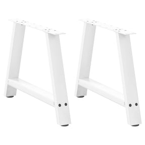 Vidaxl salontafelpoten 2 st a-vormig 60x(42-43) cm staal wit
