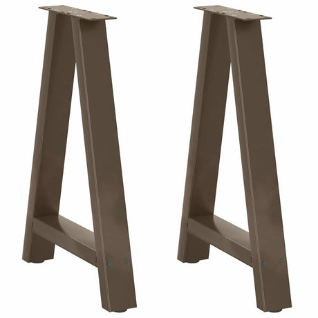 Vidaxl eettafelpoten 2 st a-vormig 50x(72-73) cm staal