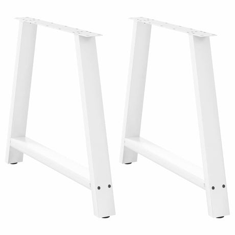 Vidaxl eettafelpoten 2 st a-vormig 90x(72-73) cm staal wit