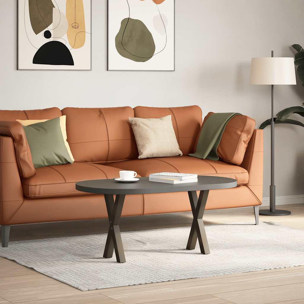 Vidaxl salontafelpoten 2 st x-vormig 28x(42-43) cm staal naturel