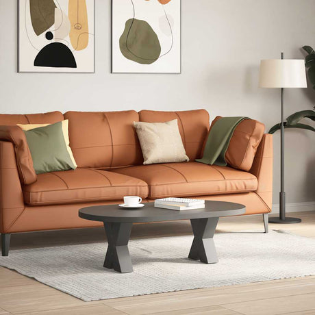 Vidaxl salontafelpoten 2 st x-vormig 30x(30-31) cm staal antraciet