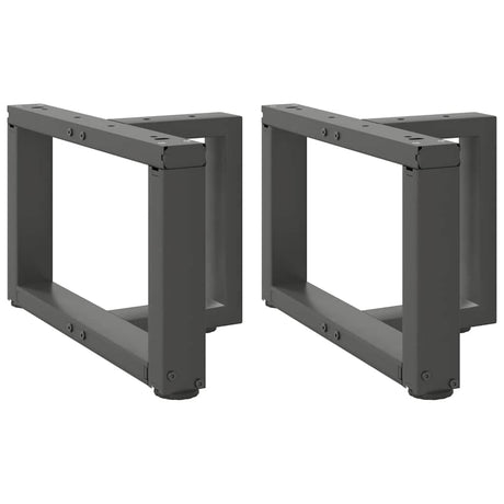 Vidaxl salontafelpoten 2 st t-vormig 40x25x(30-31) cm staal antraciet