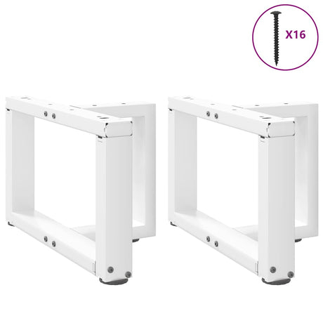 Vidaxl salontafelpoten 2 st t-vormig 50x25x(30-31) cm staal wit