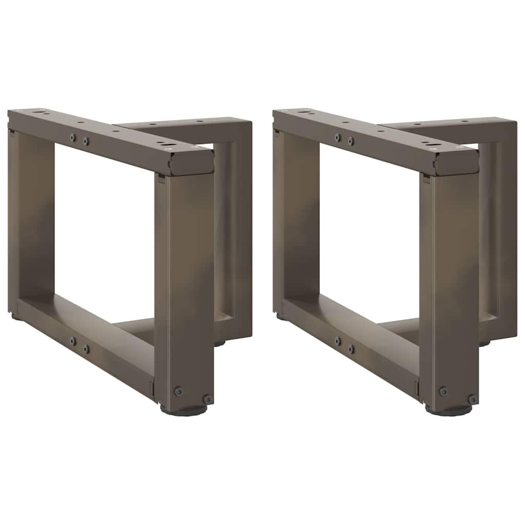 Vidaxl salontafelpoten 2 st t-vormig 50x25x(30-31) cm staal naturel