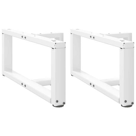 Vidaxl salontafelpoten 2 st t-vormig 60x25x(30-31) cm staal wit