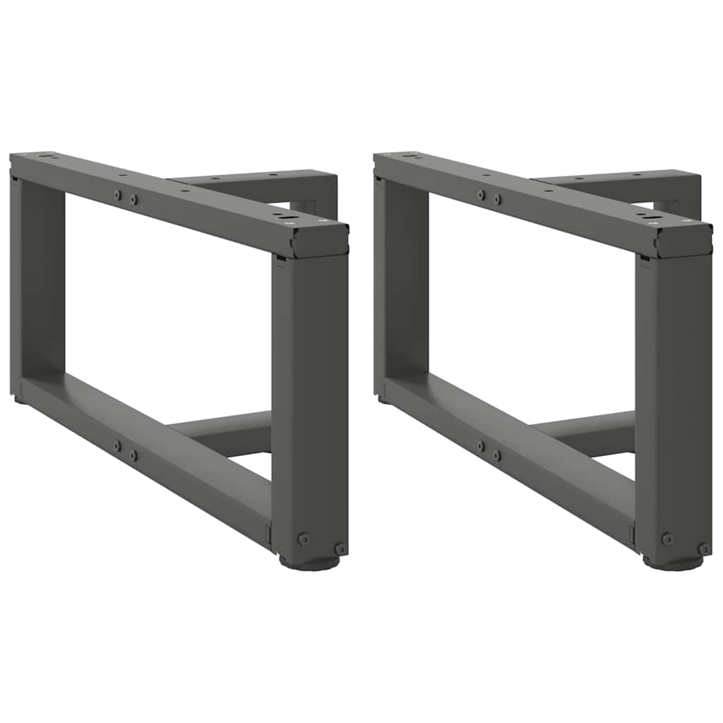 Vidaxl salontafelpoten 2 st t-vormig 60x25x(30-31) cm staal antraciet