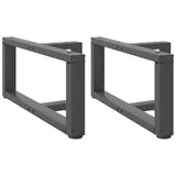 Vidaxl salontafelpoten 2 st t-vormig 60x25x(30-31) cm staal antraciet