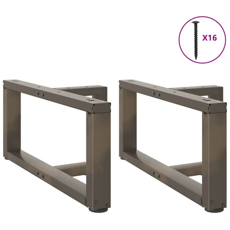 Vidaxl salontafelpoten 2 st t-vormig 70x25x(30-31) cm staal naturel