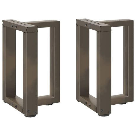 Vidaxl salontafelpoten 2 st t-vormig 28x25x(42-43) cm staal naturel