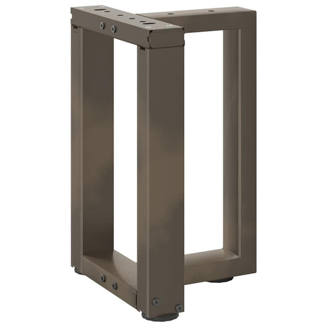 Vidaxl salontafelpoten 2 st t-vormig 28x25x(42-43) cm staal naturel